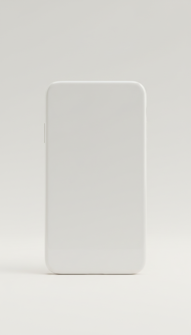 Porcelain White Tempered Glass Case