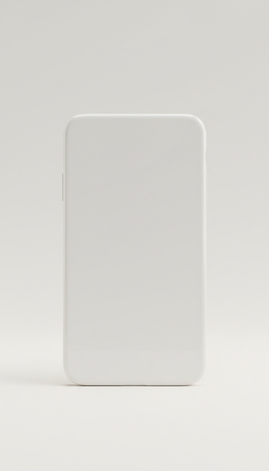 Porcelain White Tempered Glass Case